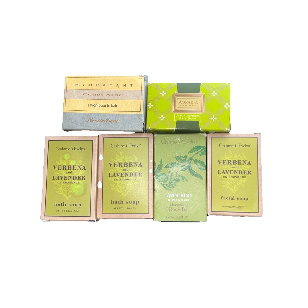 6-Crabtree & Evelyn /Hydratant/Agragia Verbena‎ Lavender Avocado Citrus Travel